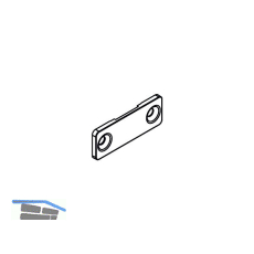 HAWA Bride zu Ausrichtbeschlag, Kunststoff schwarz