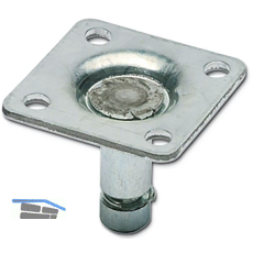 Plattenbefestigung 36,5 x 36,5 mm Stahl verzinkt