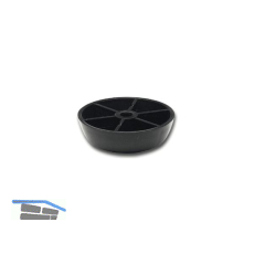 M�belgleiter starr � 44 mm, H�he 15 mm, Kunststoff schwarz