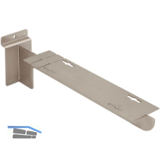 Konsole Arkwall f�r Holz- und Glastablare 90 mm Stahl vernickelt matt