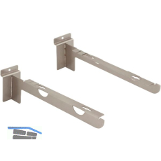 Konsole Arkwall f�r Holztablare 290 mm Stahl vernickelt matt