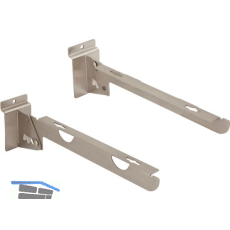 Konsole Arkwall neigbar f�r Holztablare 290 mm Stahl vernickelt matt