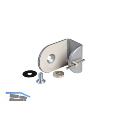 CONFURN Klemmbefestigung Quatro, Zinkdruckguss silber lackiert (RAL 9006)