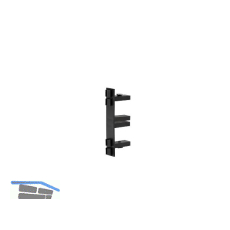 CONFURN Halterung Funktions-/Trennwandprofil Quatro, Kunststoff schwarz