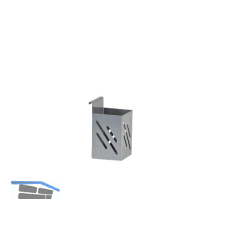 CONFURN Einh�nge-Stiftebox Quatro B 72 x H 100 x T 70 mm, Stahl silber pulverb.