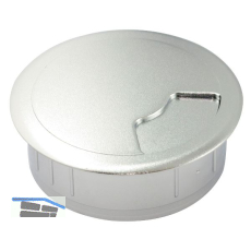 CONFURN Kabeldurchgang rund, Einbau � 60 mm, Kunststoff chrom gl�nzend