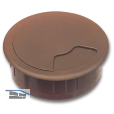 CONFURN Kabeldurchgang rund, Einbau � 60 mm, Kunststoff braun