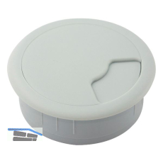 CONFURN Kabeldurchgang rund, Einbau � 60 mm, Kunststoff hellgrau