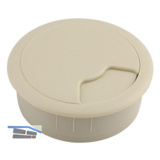 CONFURN Kabeldurchgang rund, Einbau � 80 mm, Kunststoff beige