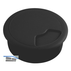 CONFURN Kabeldurchgang rund, Einbau � 80 mm, Kunststoff schwarz