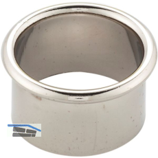 Kabeldurchgang rund, Einbau � 20 mm, Messing vernickelt poliert