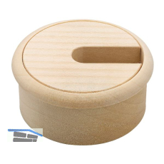 Kabeldurchgang rund, Holz, Ahorn roh