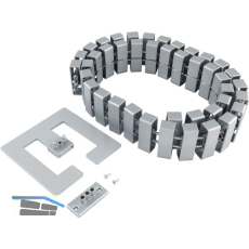 CONFURN Kabelschlange Cube� SL 1250 mm alufarbig