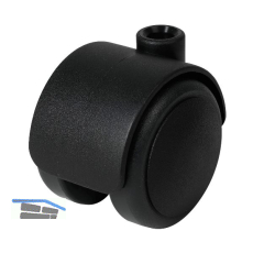 Doppel-Lenkrolle Duo weich Kunststoff 50 mm 50 kg schwarz
