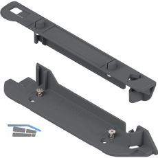 BLUM SERVO-DRIVE Tr�gerprofilaufnahme oben/unten, KS RAL 7037 staubgrau