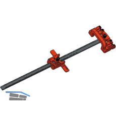 BLUM SERVO-DRIVE Bohrlehre Z10-Tr�gerprofilaufnahme, Kunststoff/Stahl/Aluminium