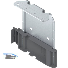 BLUM SERVO-DRIVE Aufnahmewinkel OBEN-vormontiertem Adapter, staubgrau verzinkt