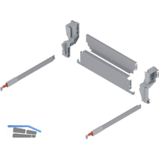 BLUM Stahlr�ckwand M�llauszug h�ngend KB 500 mm Grau