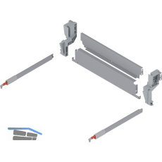 BLUM Stahlr�ckwand M�llauszug h�ngend KB 600 mm Grau