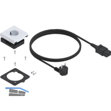 BLUM AMPEROS AC Einbausteckdose, Kunststoff wei�-hochglanz