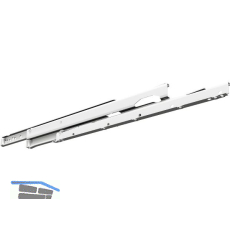 FULTERER FR 6500 Rollschubf�hrung - Vollauszug, L�nge 600 mm, wei� pulverbesch.