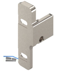 BLUM METABOX Frontbefestigung Zarge N, Schraubversion, links, Zink vernickelt