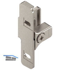 BLUM METABOX Frontbefestigung Zarge N, Schraubversion, rechts, Zink vernickelt