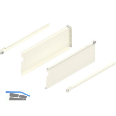 BLUM METABOX H Zarge 320 Schraubversion, Teilauszug, NL 400, cremewei�