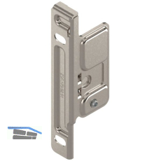 BLUM METABOX Frontbefestigung, Zarge M,K,H, Schraubversion, links, Stahl vern.