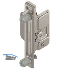 BLUM METABOX CLIP Frontbefestigung, Zarge M,K,H, EXPANDO, links, Stahl vern.