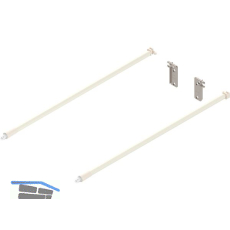 BLUM Metabox Relingset f�r Frontauszug L�nge 400, Aluminium cremewei�