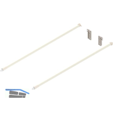 BLUM Metabox Relingset f�r Frontauszug L�nge 500, Aluminium cremewei�