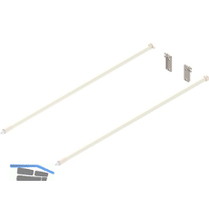 BLUM Metabox Relingset f�r Frontauszug L�nge 550, Aluminium cremewei�
