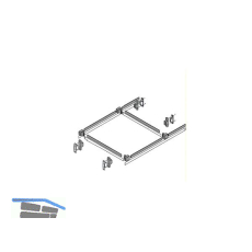 BLUM Metabox Metafile Relingset f�r H�ngeregister ZRM. 5500, Stahl cremewei�