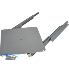 OMGE TV-Vollauszug 320 x 320 mm Stahl silber RAL 9006