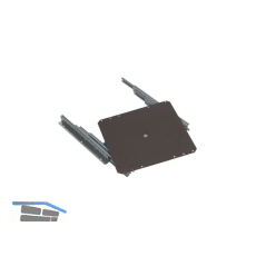 OMGE TV-Vollauszug 320 x 320 mm Stahl schwarz beschichtet