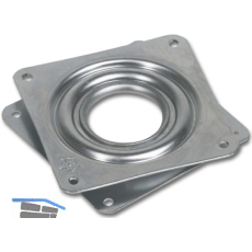 OMGE Kugellager-Schwenkplatte 81 x 81 mm, H�he 9 mm, Stahl verzinkt