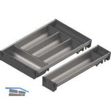 BLUM ORGA-LINE Schalen-Set KB 500 - 599/NL 450 mm Edelstahl/Kunststoff