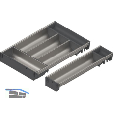 BLUM ORGA-LINE Schalen-Set KB 601 - 699/NL 450 mm Edelstahl/Kunststoff