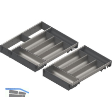 BLUM ORGA-LINE Schalen-Set KB 901 - 999/NL 450 mm Edelstahl/Kunststoff