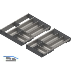 BLUM ORGA-LINE Schalen-Set KB 901 - 999/NL 500 mm Edelstahl/Kunststoff