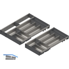 BLUM ORGA-LINE Schalen-Set KB 901 - 999/NL 550 mm Edelstahl/Kunststoff