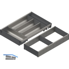 BLUM ORGA-LINE Schalen-Set KB 1100 - 1199/NL 450 mm Edelstahl/Kunststoff