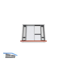 BLUM ORGA-LINE Facheinteilungs-Set KB 601 - 699/NL 500 mm Edelstahl/Kunststoff