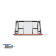 BLUM ORGA-LINE Facheinteilungs-Set KB 901 - 999/NL 550 mm Edelstahl/Kunststoff