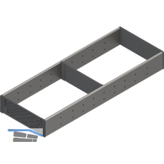 BLUM ORGA-LINE Einzel-Set Korpusbreite 305/NL550 mm Edelstahl/Kunststoff