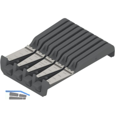 BLUM ORGA-LINE Messerhalter Breite 177,5 mm, Tiefe 260 mm,KS StaubGrau/Edelstahl