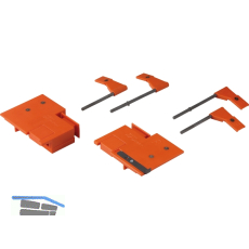 BLUM K�rnerlehre Frontbefestigung H�he M/K/L f�r TANDEMBOX, Kunststoff/Stahl