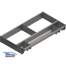 BLUM ORGA-LINE Einzel-Set KB 400/NL 550 mm Edelstahl/Kunststoff