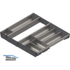 BLUM ORGA-LINE Schalen-Set KB 600/NL 500 mm Edelstahl/Kunststoff